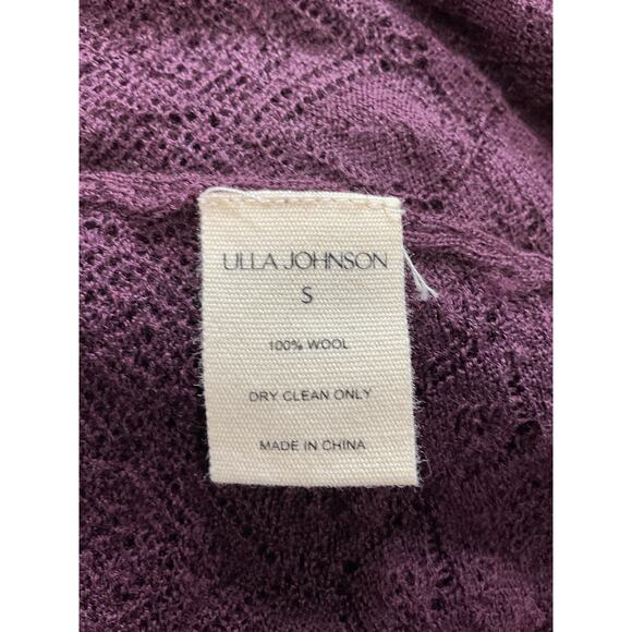 Ulla Johnson 'Augustina' Black Long Sleeve Ruffle Trim Pullover Size S - NWT - Picture 5 of 5